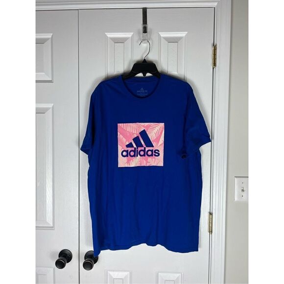 Adidas Mens Blue Shirt Size XL - Picture 1 of 3